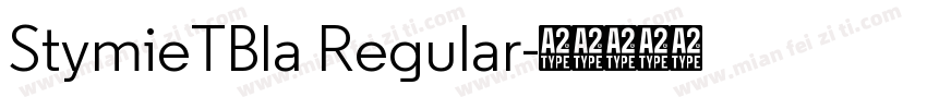 StymieTBla Regular字体转换
